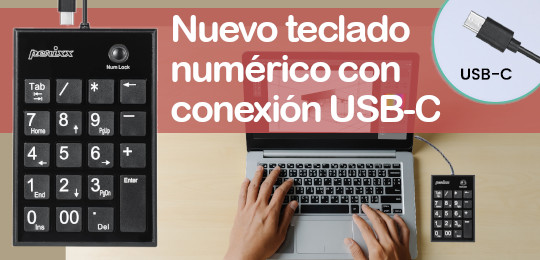 Tecladp numérico conexión USB-C